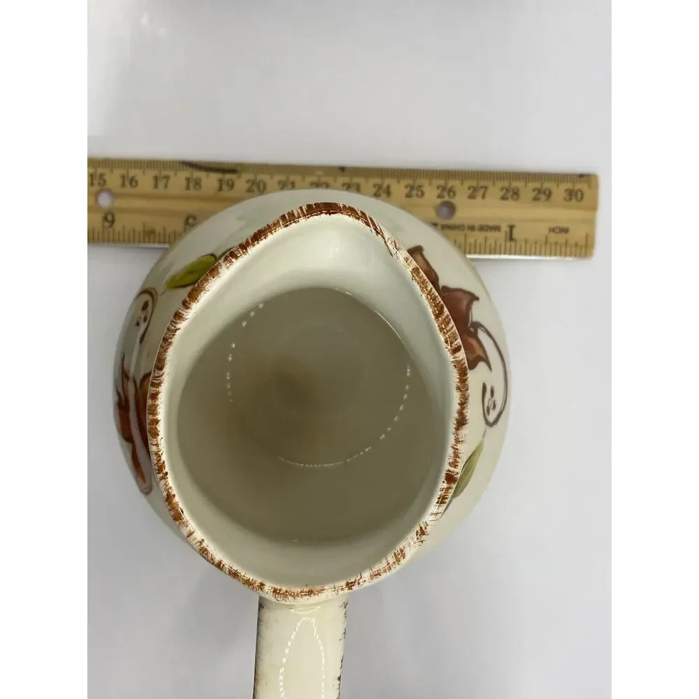 Maxcera Handcrafted In China Sugar Bowl And Creamer Leaf Vine